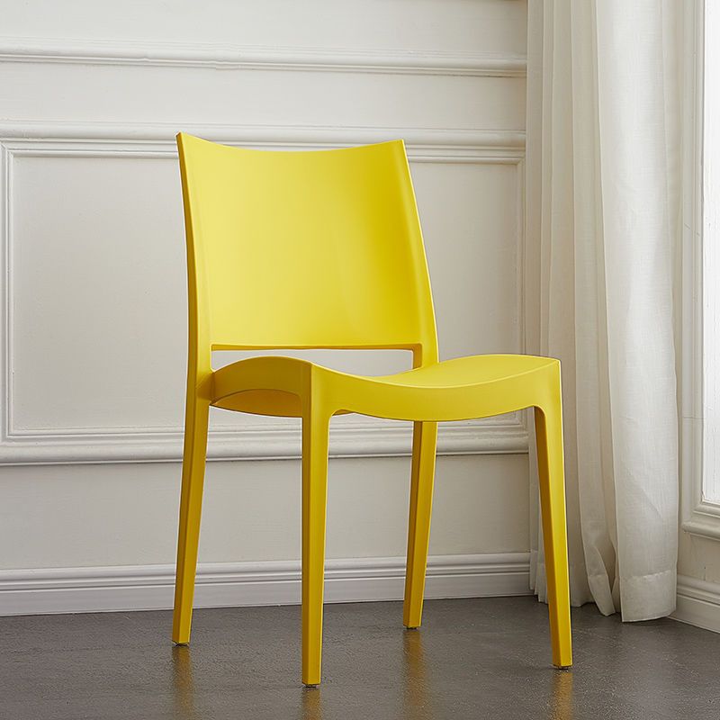 Eetkamer binnenstoel plastic armloos dineren accentstoel