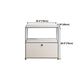 White Colour Metal Sideboard Contemporary Style Storage Dining Sideboard Clearhalo 'buffet_sideboard' 'Buffets & Sideboards' 'furn' 'furn_buffet_sideboard' 'Furniture' 'Kitchen & Dining Furniture' 1200x1200_093e21d1-7ea2-41a8-9c64-5f17020e2582