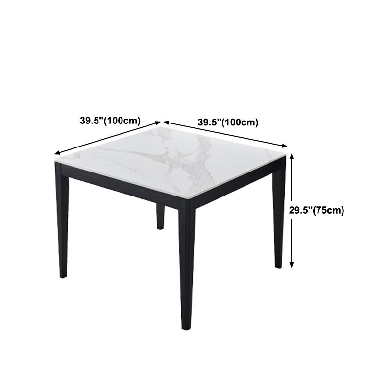 Industrial Sintered Stone Dining Table Solid Wood Dining Table for Dining Room Clearhalo 'Dining Tables & Seating' 'Dining Tables' 'dining_table' 'furn' 'furn_dining_table' 'Furniture' 'furniture_dining_table' 'Kitchen & Dining Furniture' 'kitchen' 'kitchen_dining_table' 1200x1200_093e23a6-516f-4726-a451-f6233e1c3453