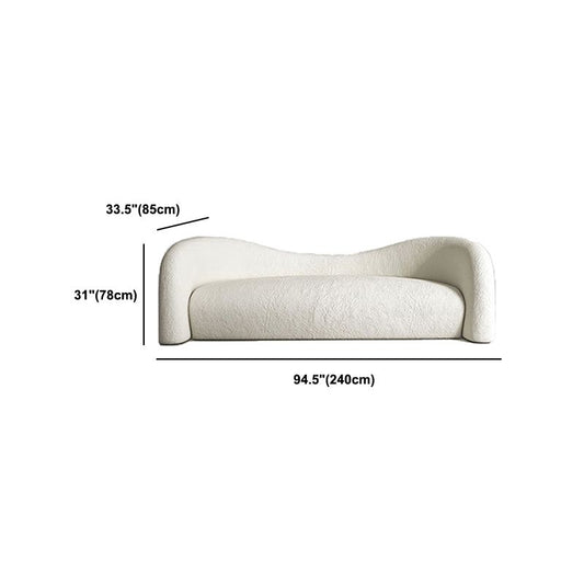 Zeitgenössisches gekrümmtes Sofa genommener Armsofa mit enges Rücken für Wohnzimmer