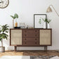 Modern Accent Cabinet Solid Wood With Doors 4 - Drawer Rectangle Cabinet Clearhalo 'Cabinets & Chests' 'cabinets_chests' 'furn' 'furn_cabinets_chests' 'Furniture' 'Living Room Furniture' 1200x1200_09401cbc-3a4d-4ebb-83a1-77f9f19e269c