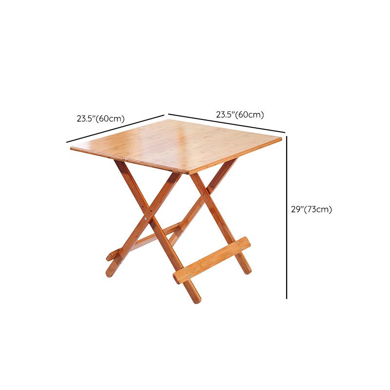 Modern Folding Dining Table Wood Tabletop for Living Room in Brown Clearhalo 'Dining Tables & Seating' 'Dining Tables' 'dining_table' 'furn' 'furn_dining_table' 'Furniture' 'Kitchen & Dining Furniture' 1200x1200_094036eb-e534-433a-9b46-520c791017ea