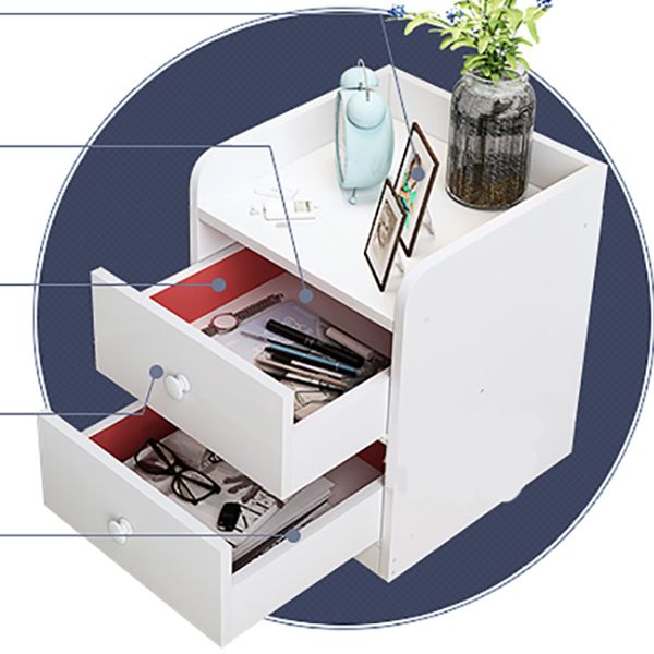 Scadinavian Wood Nightstand 20" Tall Bedside Cabinet with Drawer and Shelf Clearhalo 'Bedroom Furniture' 'furn' 'furn_night_stand' 'Furniture' 'night_stand' 'Nightstands' 1200x1200_0940ffef-6fcd-4580-9734-aede6865ef88