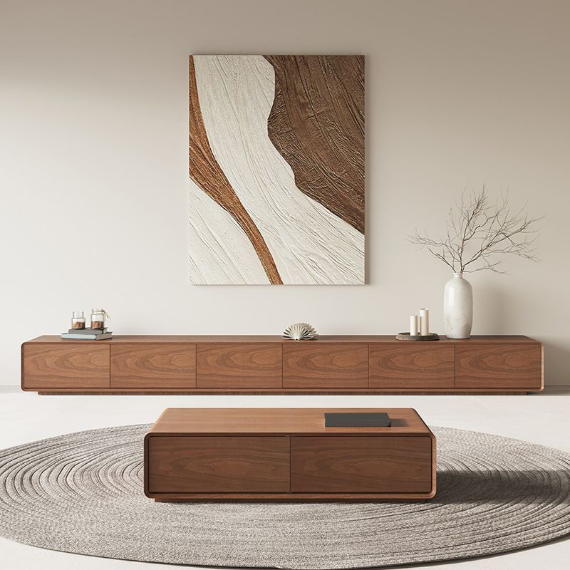 Engineered Wood Media Console Contemporary Wooden TV Console Clearhalo 'furn' 'furn_tv_stands_entertainment_centers' 'Furniture' 'Living Room Furniture' 'TV Stands & Entertainment Centers' 'TV Stands & Media Storage Furniture' 'tv_stands_entertainment_centers' 1200x1200_09410088-dcae-4a42-b2a0-e29205603cb9