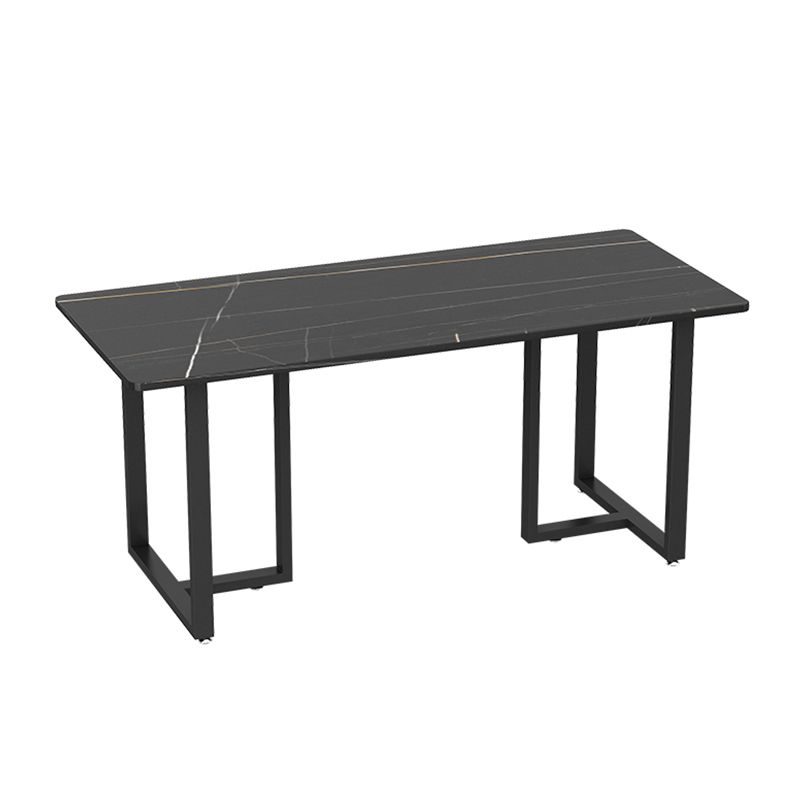 Industrial Sintered Stone Top Dinner Room Kitchen Table Black Metal Base Table for Dinning Room Clearhalo ' dining_table' 'Dining Tables & Seating' 'Dining Tables' 'furn' 'furn_dining_table' 'Furniture' 'furniture_dining_table' 'Kitchen & Dining Furniture' 'kitchen&dining_furn' 'kitchen' 'kitchen_dining_table' 1200x1200_09411e43-41ea-4ba9-837b-e7e621741557