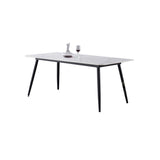 Modern Metal Dining Set 1/2/5/6/7 Pieces Rectangle Dining Table Set Clearhalo 'Dining Room Sets' 'Dining Tables & Seating' 'dining_room_set' 'furn' 'furn_dining_room_set' 'Furniture' 'furniture_dining_room_set' 'Kitchen & Dining Furniture' 1200x1200_0944aee3-07f2-4b4e-9cb2-9fd55c15c1e5