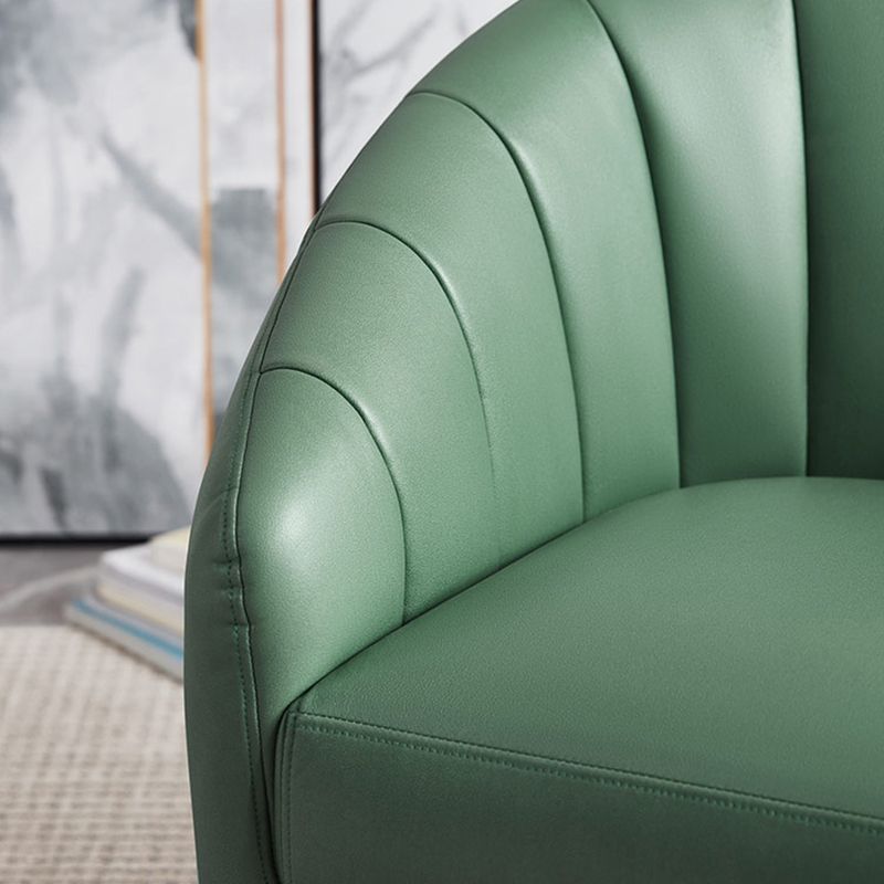 29,5 "breites Kunstledernähte Kissen Rückenschwamm abgerissene Arme Fass Stuhl