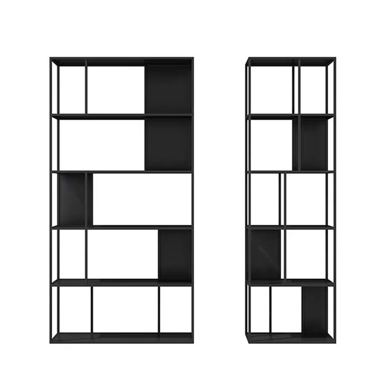 Open Metal Bookcase Industrial Rectangular Shelf for study room Clearhalo 'Bookcases' 'Furniture' 'furniture_bookcases' 'kitchen' 'kitchen_bookcases' 'Living Room Furniture' 'Office Furniture' 1200x1200_09466ce5-ce33-47ee-bac0-27e6d0194e28