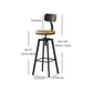 Industrial Adjustable Height Black Counter Stools Iron Wood Bar Stools with Round Seat Clearhalo 'Bar Furniture' 'Bar Stools' 'bar_stools' 'furn' 'furn_bar_stools' 'furniture_bar_stools' 'Kitchen & Dining Furniture' 'kitchen&dining_furn' 'kitchen' 'kitchen_furn' Furniture' 1200x1200_094691a1-f10f-4c31-907f-2ddbf5e21a5d
