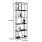 Estantería de metal moderna Etagere Open Shelf Bookcase in Burnish