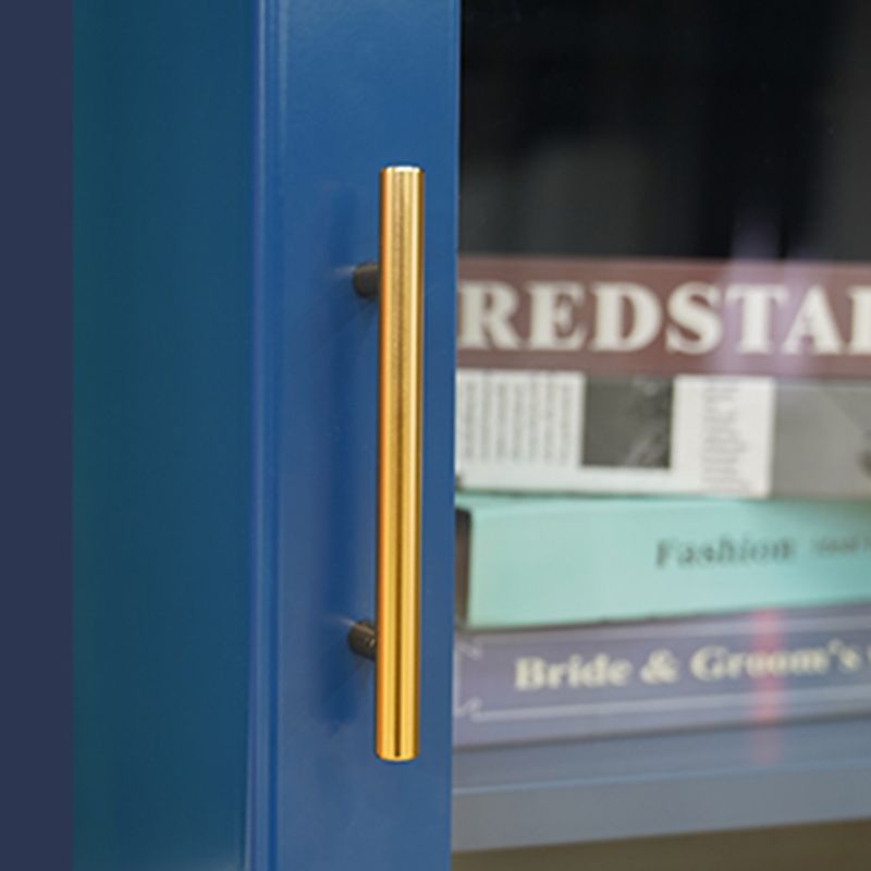Moderne geschlossene Buchhandelshandel Standard -Metall -Bücherregal mit Regalen
