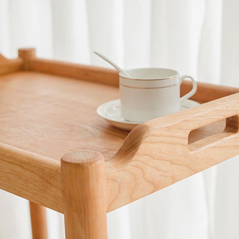 Rectangular Solid Wood Side Table Farmhouse 17" Wide Side Table with Wheels Clearhalo 'Coffee & Accent Tables' 'End & Side Tables' 'end_side_table' 'end_side_tables' 'furn' 'furn_end_side_tables' 'Furniture' 'furniture_end_side_table' 'Living Room Furniture' 1200x1200_094a3486-ed96-40d8-a73c-f8d525ab8989