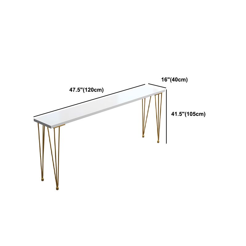 Pine Wood Bar Dining Table Glam Rectangle Bar Table with 4 Legs Pedestal for Dining Room Clearhalo 'Bar Furniture' 'Bar Tables' 'bar_tables' 'furn' 'furn_bar_tables' 'Furniture' 'Kitchen & Dining Furniture' 1200x1200_094a70ab-2937-4ad8-aa93-7d0d95306496