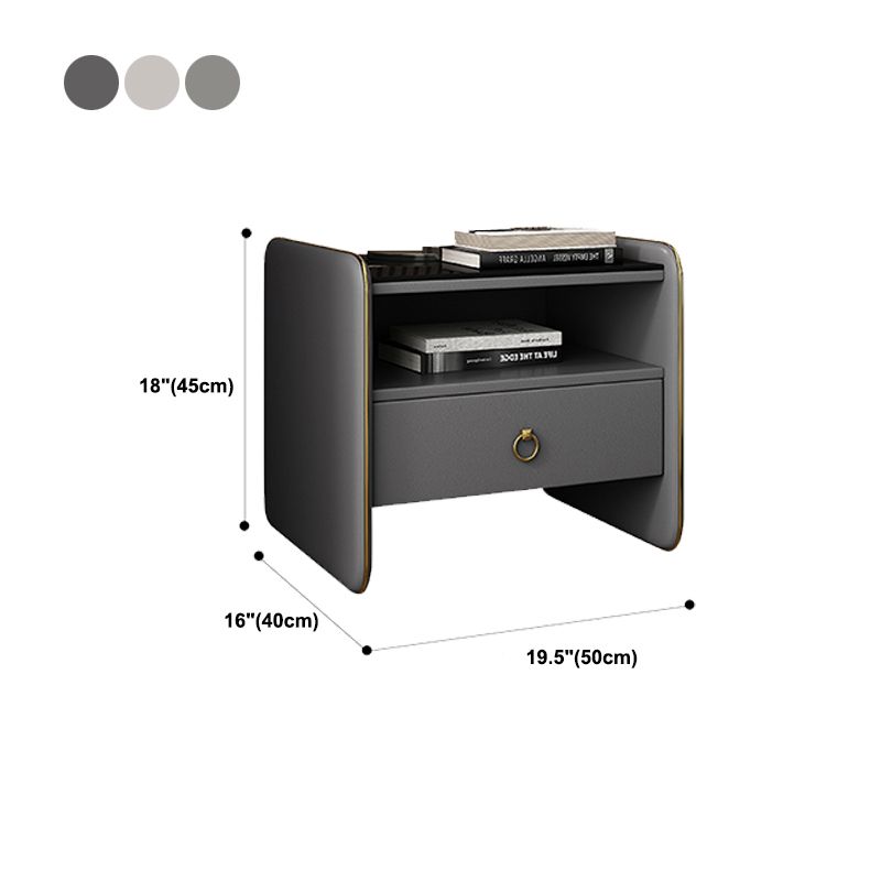 Modern Glass Top Nightstand Wooden Bedside Cabinet with Drawers for Bedroom Clearhalo 'Bedroom Furniture' 'furn' 'furn_night_stand' 'Furniture' 'night_stand' 'Nightstands' 1200x1200_094a958d-eabd-458e-b0d8-31ee1b604fe5