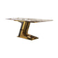 Dining Set of Modern Sintered Stone Table with Gold Metal Base Rectangle Dining Set for Restaurant Clearhalo 'Dining Room Sets' 'Dining Tables & Seating' 'dining_room_set' 'furn' 'furn_dining_room_set' 'Furniture' 'furniture_dining_room_set' 'Kitchen & Dining Furniture' 'kitchen&dining_furn' 'kitchen' 1200x1200_094dd429-c887-46aa-9ecc-a5b1e797c9fb