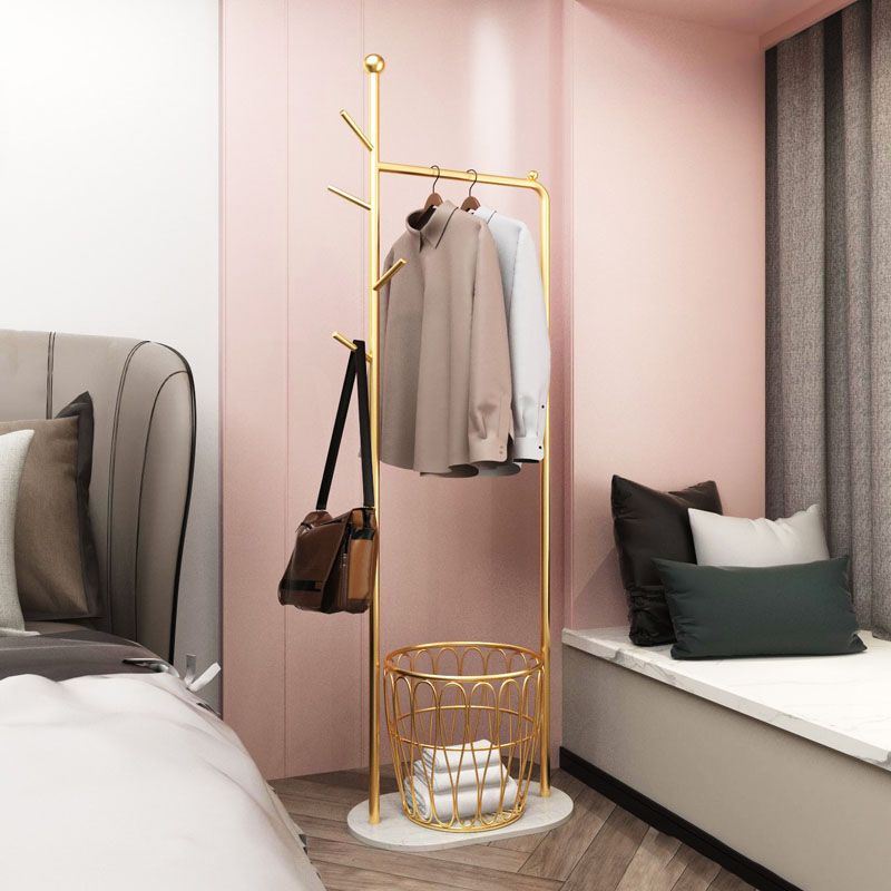 Wunderschöner Metallbezug -Rack Multi -Kleider -Haken Kleiderbügel mit Lagerung