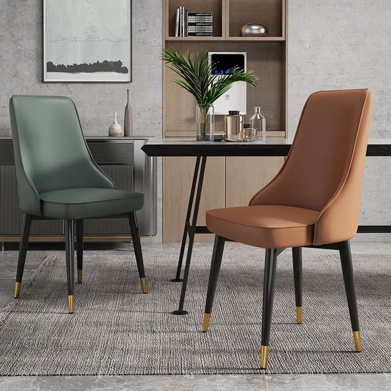 Glam Style Side Chair Upholstered Dining Chair for Dining Room Clearhalo 'Dining Chairs' 'Dining Tables & Seating' 'dining_chair' 'furn' 'furn_dining_chair' 'Furniture' 'Kitchen & Dining Furniture' 1200x1200_094f6c8c-08a2-4c05-8cbd-bd8f35ea14d3