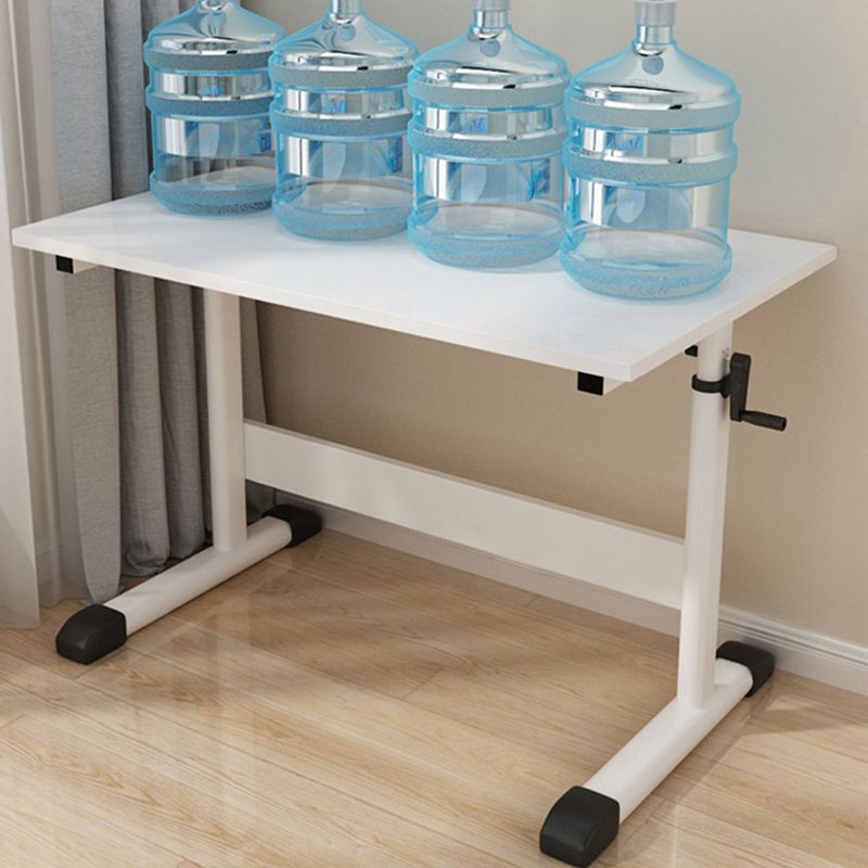 Rechteckig geformtes Büro Tisch Holzschreiberschreibtisch in Weiß/Schwarz/Natur