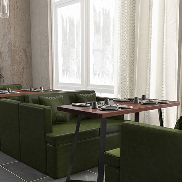 Industrial Wooden Dinner Room Kitchen Table Brown Table with Black Frame for Dining Room Clearhalo ' dining_table' 'Dining Tables & Seating' 'Dining Tables' 'furn' 'furn_dining_table' 'Furniture' 'furniture_dining_table' 'Kitchen & Dining Furniture' 'kitchen&dining_furn' 'kitchen' 'kitchen_dining_table' 1200x1200_0952e63a-51cc-440c-a537-28fada55e3a6