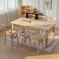 Pine Wood Dining Table in Nature Modern Table with Double Pedestal for Restaurant Clearhalo ' dining_table' 'Dining Tables & Seating' 'Dining Tables' 'furn' 'furn_dining_table' 'Furniture' 'furniture_dining_table' 'Kitchen & Dining Furniture' 'kitchen&dining_furn' 'kitchen' 'kitchen_dining_table' 1200x1200_09534d60-c739-487e-8b7e-48941caa4234