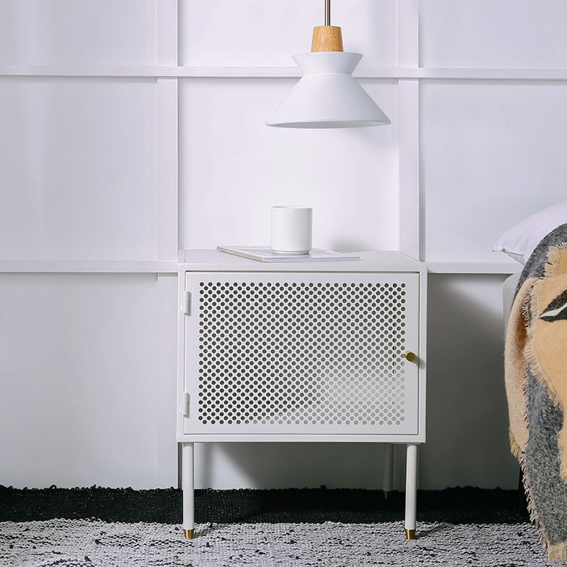 2 étagères Accent Table Table table de nuit en métal moderne, 19,7 "de haut