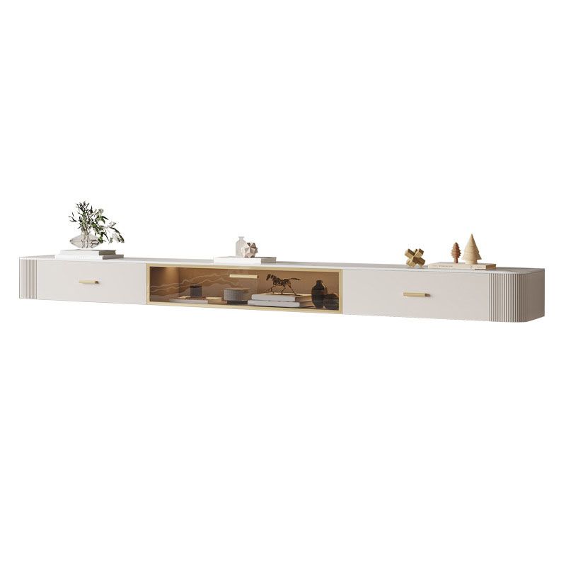 Glam Meuble TV Console de rangement fermée avec 2 tiroirs