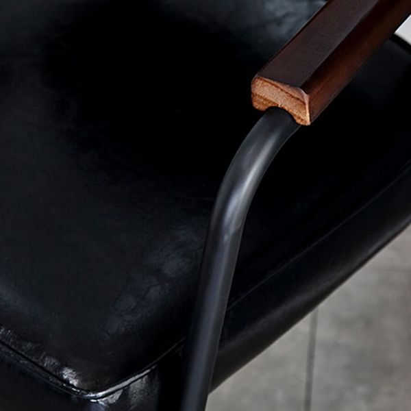 Industrial Metal Dining Room Chair Arm Open Back Dining Side Chair for Home Use Clearhalo ' kitchen&dining_furn' 'Dining Chairs' 'Dining Tables & Seating' 'dining_chair' 'furn' 'furn_dining_chair' 'Furniture' 'furniture_dining_chair' 'Kitchen & Dining Furniture' 'kitchen' 1200x1200_095a4e8b-45b2-44c5-9905-16867fc54fb2