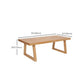 Modern Double Pedestal Dining Table Wood Table for Kitchen Dining Room Clearhalo 'Dining Tables & Seating' 'Dining Tables' 'dining_table' 'furn' 'furn_dining_table' 'Furniture' 'Kitchen & Dining Furniture' 1200x1200_095b1f9c-0d66-400a-abc8-be333cefad60