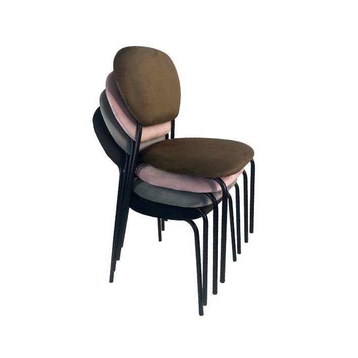 Contemporary Style Metal Dining Room Kitchen Chair Open Back Side Chairs Clearhalo ' kitchen&dining_furn' 'Dining Chairs' 'Dining Tables & Seating' 'dining_chair' 'furn' 'furn_dining_chair' 'Furniture' 'furniture_dining_chair' 'Kitchen & Dining Furniture' 'kitchen' 1200x1200_095cc9f5-353d-4f0e-bc40-ec311eb41e6f