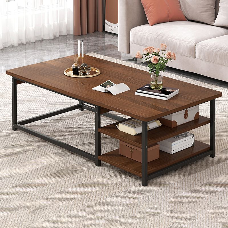 Rectangular Frame Base Wooden Table Modern Style Coffee Table Clearhalo 'Coffee & Accent Tables' 'Coffee Tables' 'coffee_tables' 'furn' 'furn_coffee_tables' 'Furniture' 'Living Room Furniture' 1200x1200_095d9578-8e22-4502-a19d-339ec911465f