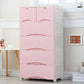Plastic Matte Finish Storage Cabinet Contemporary Non-Hanging Armoire Clearhalo 'Armoires & Wardrobes' 'armoires_wardrobes' 'Bedroom Furniture' 'furn' 'furn_armoires_wardrobes' 'Furniture' 1200x1200_095d9acc-6aa8-4678-90c3-639d80f911f4