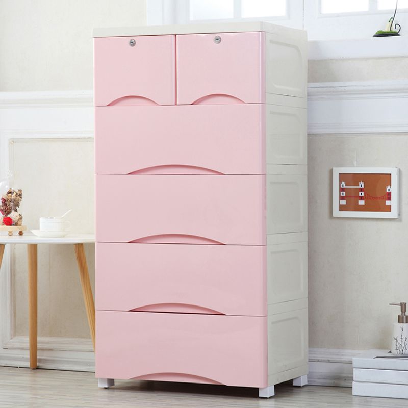 Plastic Matte Finish Storage Cabinet Contemporary Non-Hanging Armoire Clearhalo 'Armoires & Wardrobes' 'armoires_wardrobes' 'Bedroom Furniture' 'furn' 'furn_armoires_wardrobes' 'Furniture' 1200x1200_095d9acc-6aa8-4678-90c3-639d80f911f4