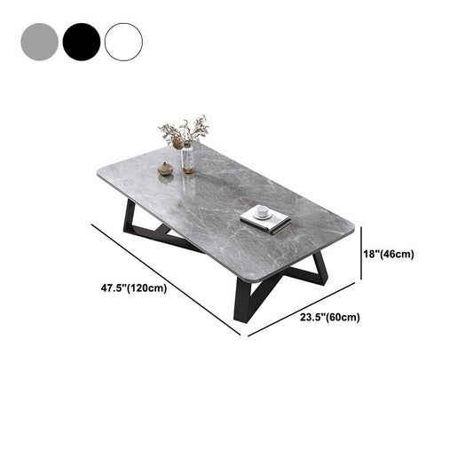 Solid Wood Coffee Table Modern Minimalist Cross Legs Coffee Table Clearhalo 'Coffee & Accent Tables' 'Coffee Tables' 'coffee_tables' 'furn' 'furn_coffee_tables' 'Furniture' 'Living Room Furniture' 1200x1200_095df3c4-106d-44c0-b02e-59b61c991139