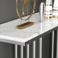 35.43" Tall Modern Console Table Marble 1-shelf Accent Table for Hall Clearhalo 'Console Tables' 'console_tables' 'Entry & Mudroom Furniture' 'furn' 'furn_console_tables' 'Furniture' 1200x1200_095e7e2d-bbb5-42b4-bef9-0bc5d306a96d