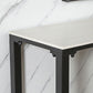Modern Rectangle Stone Counter Table 1/3/5 Pieces Bar Table Set for Balcony Clearhalo 'Bar Furniture' 'furn' 'furn_home_bar_bar_sets' 'Furniture' 'Home Bars & Bar Sets' 'home_bar_bar_sets' 'Kitchen & Dining Furniture' 1200x1200_095ec198-271a-4d4d-b37f-b17d498b6f73