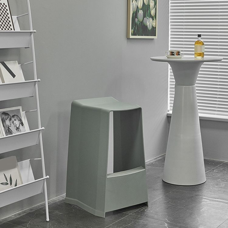 Plastikstuhlhocker moderner Stil Rückenfreie Barhocker für Wohnzimmer