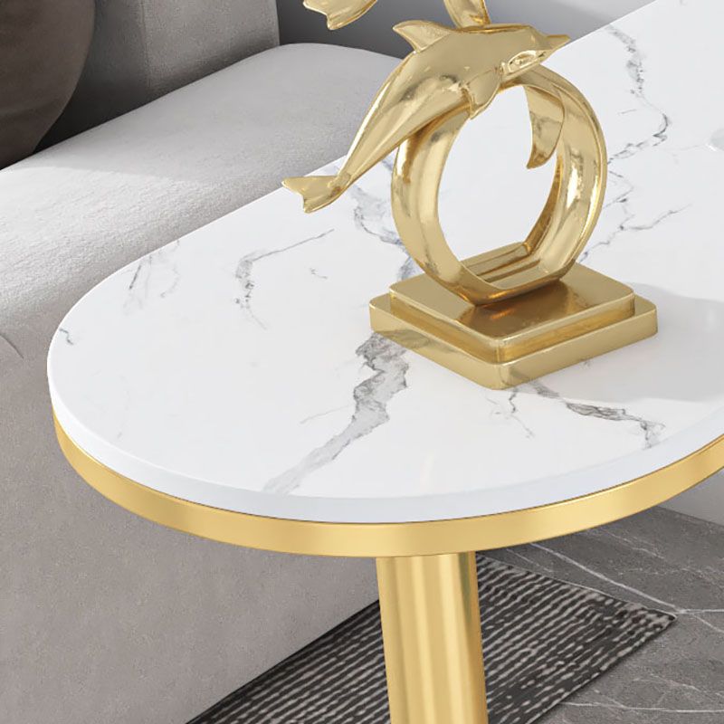 Glam 41.3"H Iron Bar Table Marble White Top Specialty Bistro Table in Gold Clearhalo 'Bar Furniture' 'Bar Tables' 'bar_tables' 'furn' 'furn_bar_tables' 'Furniture' 'furniture_bar_tables' 'Kitchen & Dining Furniture' 'kitchen&dining_furn' 'kitchen' 1200x1200_0963c82a-a831-4875-b021-5c5fa3bd55c7