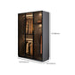 Modern Glass Wardrobe Cloth Rod Included Wardrobe Closet without Light Clearhalo 'Armoires & Wardrobes' 'armoires_wardrobes' 'Bedroom Furniture' 'furn' 'furn_armoires_wardrobes' 'Furniture' 1200x1200_0963d44c-6dc3-40a7-be59-49c32d6d1aab