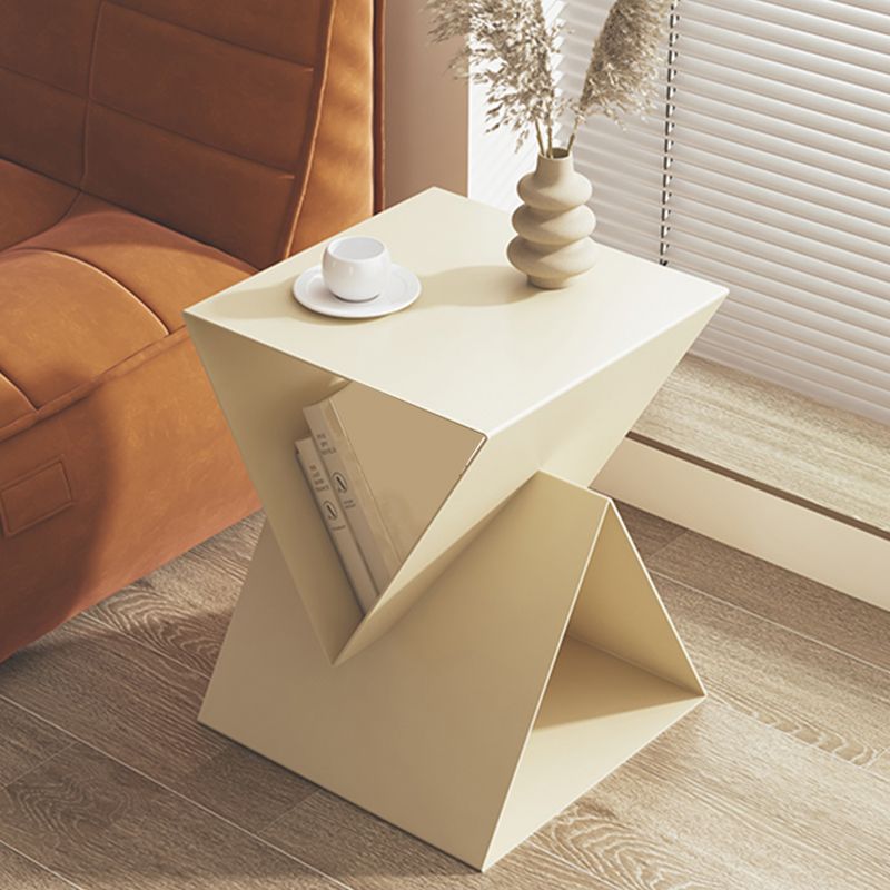 15" Wide Contemporary Corner Table Square Side Table with Storage