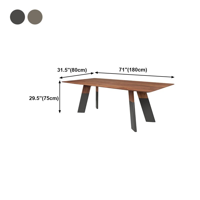 Rectangle Dining Table Solid Wood Table Luxury Style with 4 Legs Clearhalo ' dining_table' 'Dining Tables & Seating' 'Dining Tables' 'furn' 'furn_dining_table' 'Furniture' 'furniture_dining_table' 'Kitchen & Dining Furniture' 'kitchen&dining_furn' 'kitchen' 'kitchen_dining_table' 1200x1200_09661c90-6471-4e15-9237-31eb83d93506