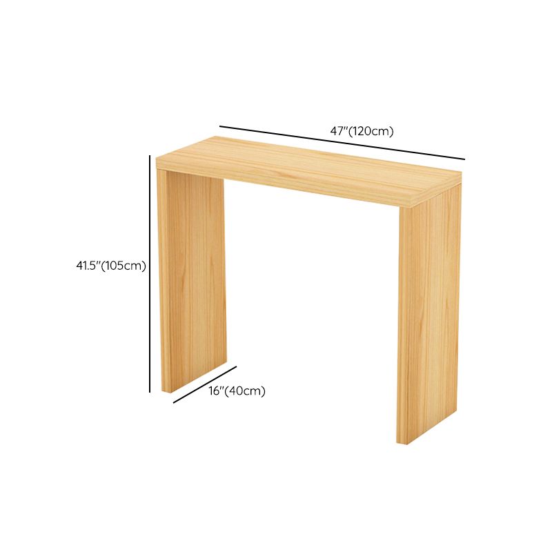 Moderne bar eettafel rechthoek houten framebalktafel voor keuken