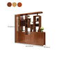 Solid Wood Modern Bar Pulls Accent Cabinet with Doors and Drawers