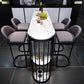 Modern 1/3/5 Pieces Bar Table Set Stone Counter Table with High Stools Clearhalo 'Bar Furniture' 'furn' 'furn_home_bar_bar_sets' 'Furniture' 'Home Bars & Bar Sets' 'home_bar_bar_sets' 'Kitchen & Dining Furniture' 1200x1200_096d79ba-dd61-4117-a3c9-d4022ae415f1