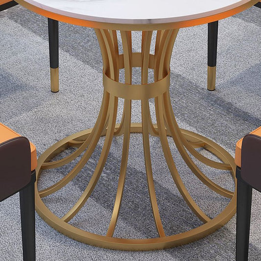 Glam 1/2/3/4/5 Pieces Dining Set Sintered Stone Dining Table Set for Dining Areas Clearhalo 'Dining Room Sets' 'Dining Tables & Seating' 'dining_room_set' 'furn' 'furn_dining_room_set' 'Furniture' 'furniture_dining_room_set' 'Kitchen & Dining Furniture' 1200x1200_0971b6a9-10ba-430b-9c73-33317601f623