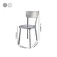 Modern Metal Dining Side Chair Open Back Dining Armless Chair for Restaurant Clearhalo ' kitchen&dining_furn' 'Dining Chairs' 'Dining Tables & Seating' 'dining_chair' 'furn' 'furn_dining_chair' 'Furniture' 'furniture_dining_chair' 'Kitchen & Dining Furniture' 'kitchen' 1200x1200_0972655b-e57b-447d-86d4-ad13608ab24c
