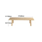 Rectangle Dining Table Solid Wood Dining Table with 4 Legs for Kitchen