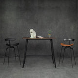 Black Iron Bar Stool Industrial Style Low Back Counter Stool with Saddle Seat Clearhalo 'Bar Furniture' 'Bar Stools' 'bar_stools' 'furn' 'furn_bar_stools' 'furniture_bar_stools' 'Kitchen & Dining Furniture' 'kitchen&dining_furn' 'kitchen' 'kitchen_furn' Furniture' 1200x1200_0974a875-b281-4f94-ba2a-48860678ccd2