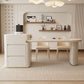 Modern Free Form Dining Table Stone Top Dinette Table with Storage Clearhalo 'Dining Tables & Seating' 'Dining Tables' 'dining_table' 'furn' 'furn_dining_table' 'Furniture' 'Kitchen & Dining Furniture' 1200x1200_0974bf4f-7e88-44d3-b83b-169b99a7e33c