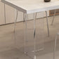 Acrylic Base Double Pedestal Table Modern Rectangle Dinner Table Kitchen Home Clearhalo 'Dining Tables & Seating' 'Dining Tables' 'dining_table' 'furn' 'furn_dining_table' 'Furniture' 'furniture_dining_table' 'Kitchen & Dining Furniture' 1200x1200_0977593b-c150-40a1-bfb3-f6c7bb5a8abc
