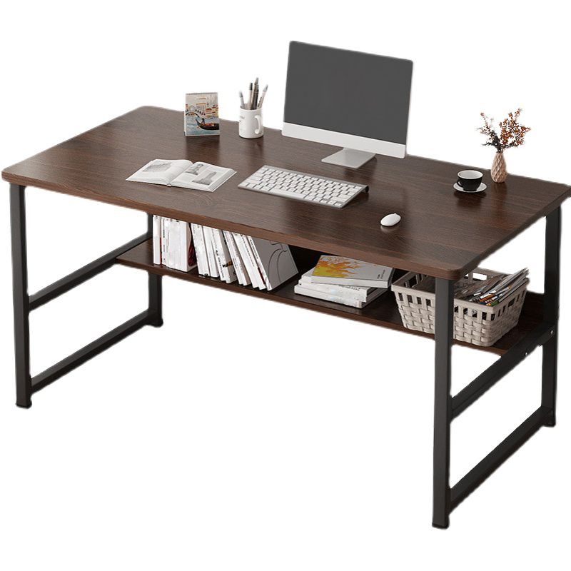 Industrial Style Home Office Desk Wooden Rectangular Writing Desk Clearhalo 'furn' 'furn_office_desk' 'Furniture' 'furniture_office_desk' 'Office Desks' 'Office Furniture' 'office_desk' 1200x1200_09777021-19fc-4ce0-8409-c8fec49a438f